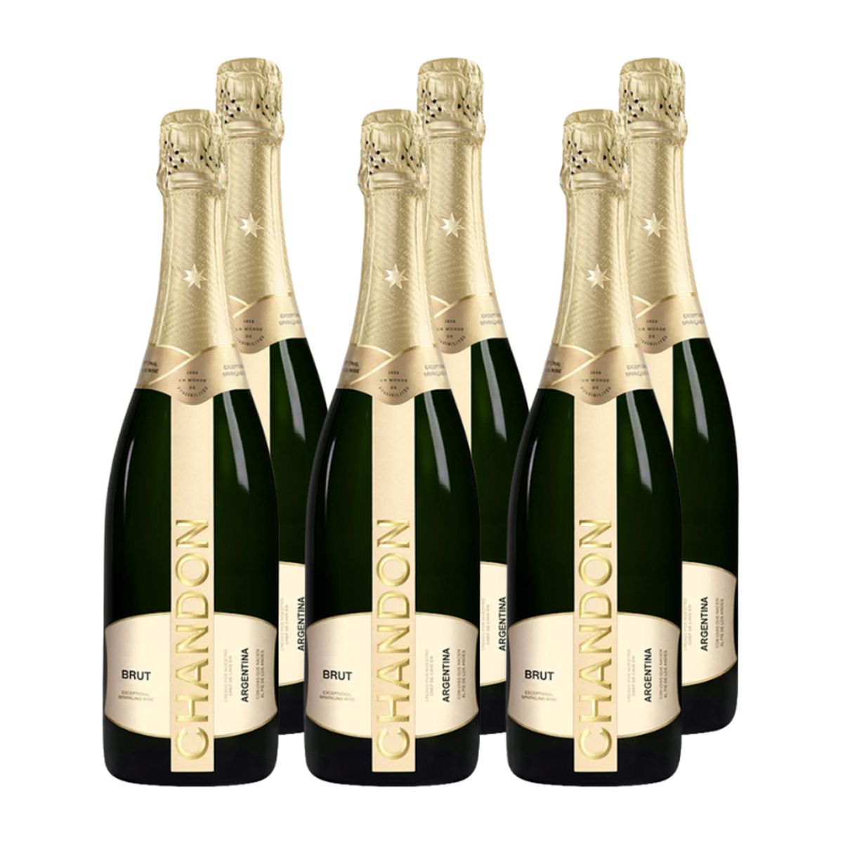 CHANDON - x6 Espumante Chandon Brut 12.5° 750cc