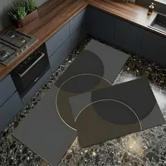 GENERICO - PACK DE 2 ALFOMBRAS DE GOMA MINIMALISTAS PARA COCINA B1