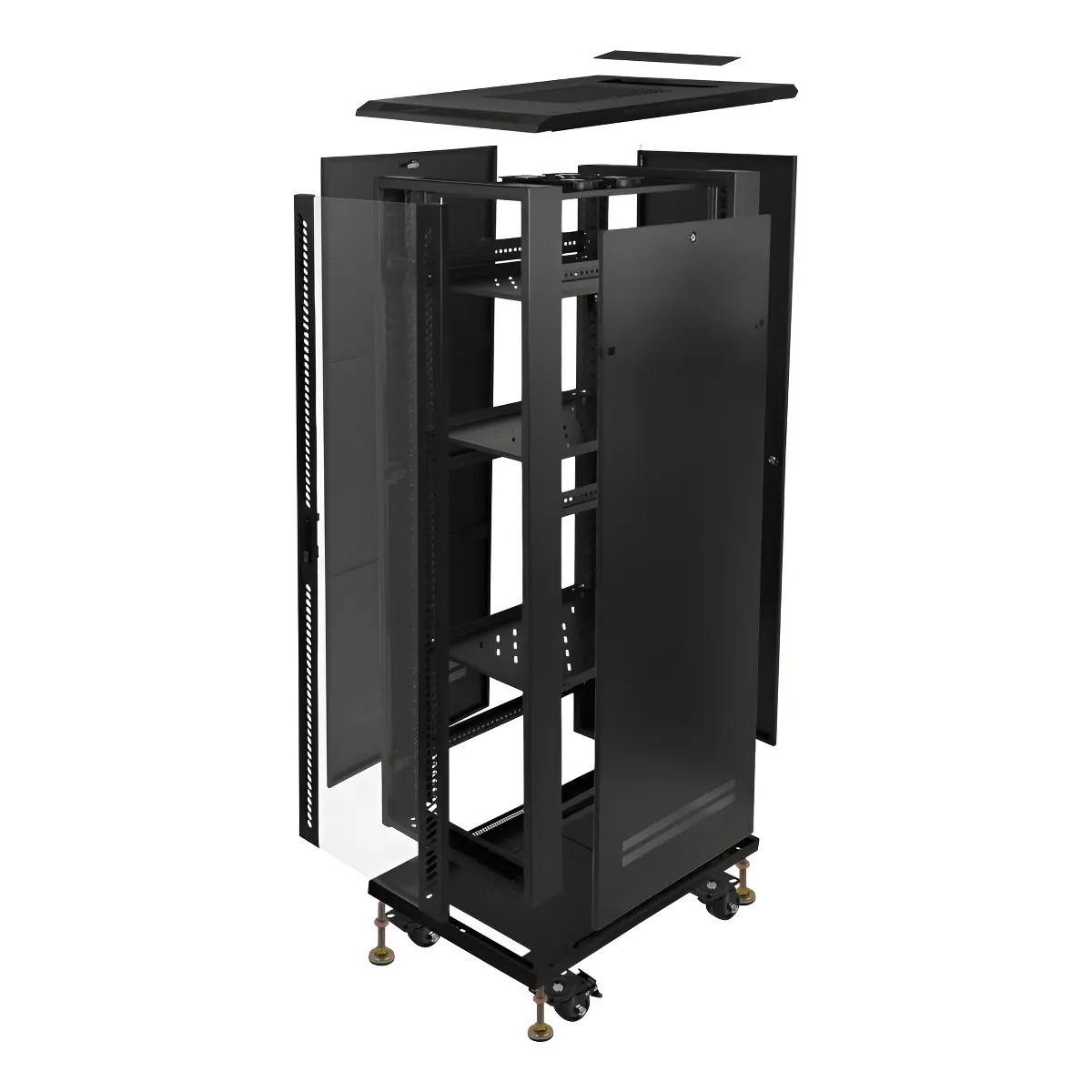 GENERICO - Rack Servidor 42U 100cm Fondo con PDU y Ventilación