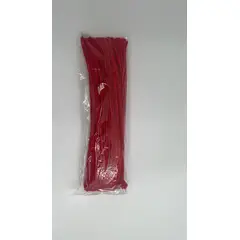 GENERICO - Limpiapipa rojo 100 Unidades De 6mm X 30cm