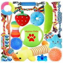GENERICO - Set 23 Juguetes Para Mascotas, Pelota De Cuerda, Disco Y Más BELUG