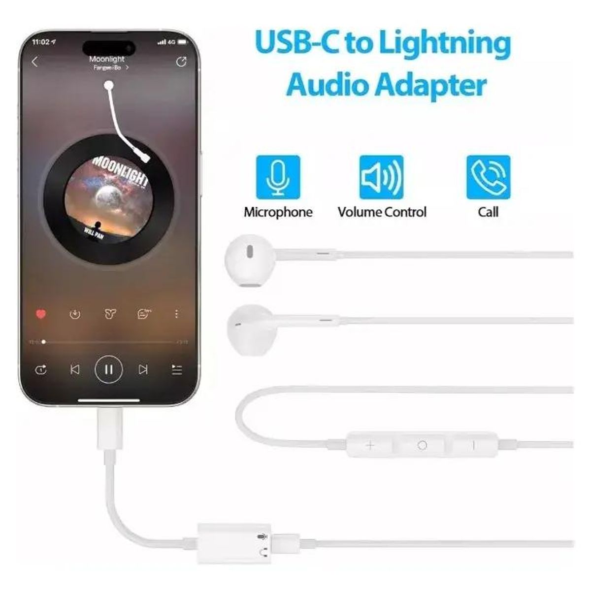 GENERICO - Adaptador USB Tipo C a Audífonos para iPad y MacBook