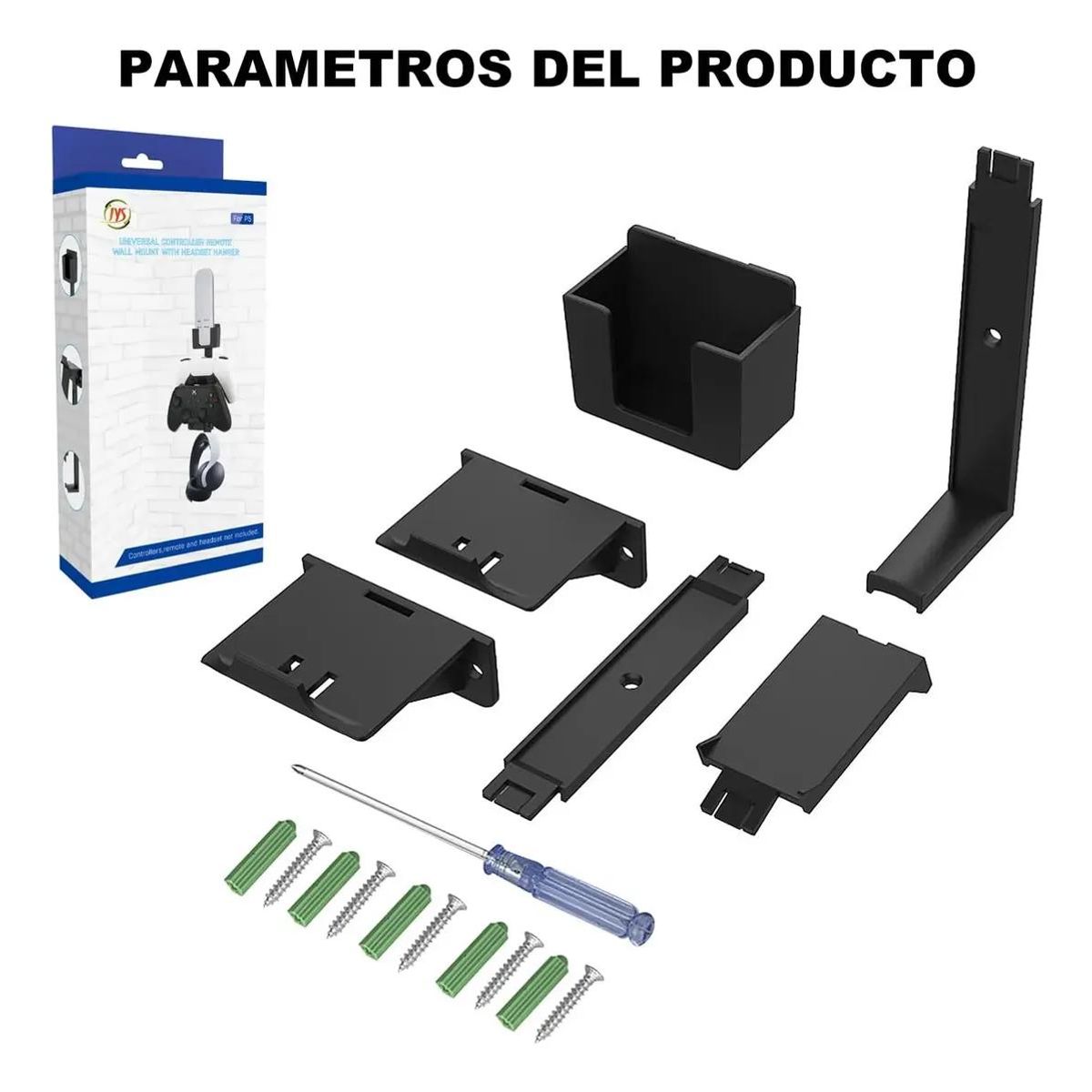 GENERICO - Soporte de Pared para Auriculares y Control PS5