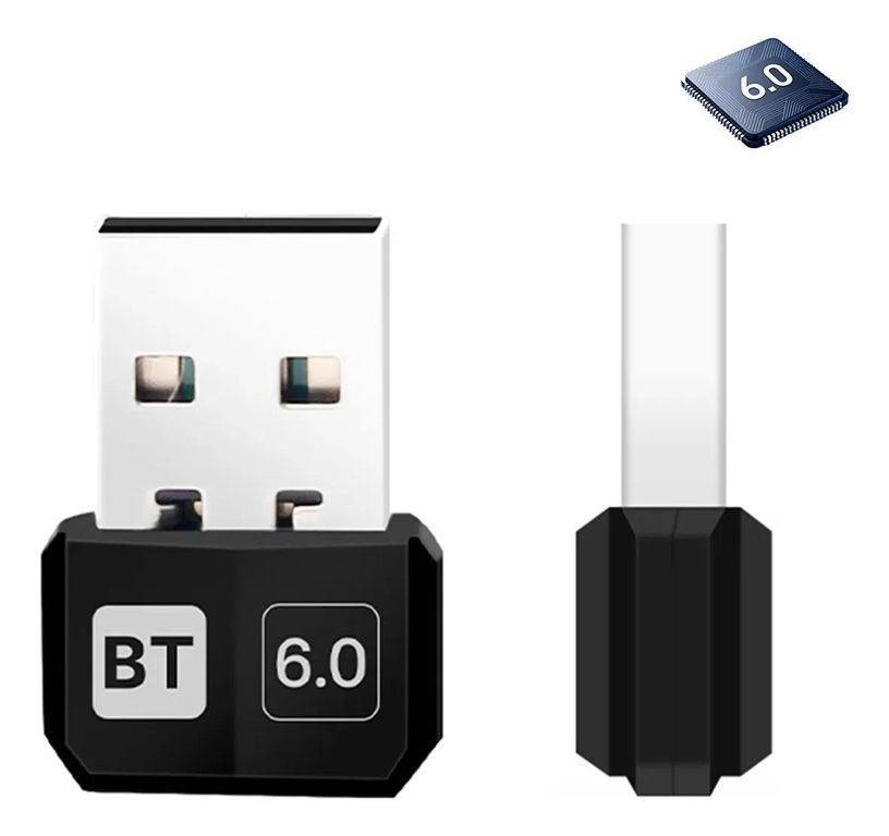 GENERICO Adaptador Bluetooth 6.0 USB Transmisor y Receptor