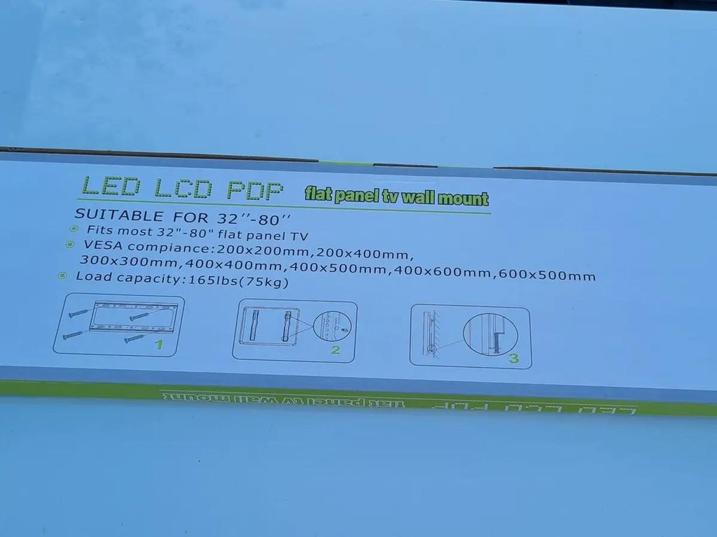 GENERICO Soporte para TV de 40 a 80 pulgadas hasta 75 kg
