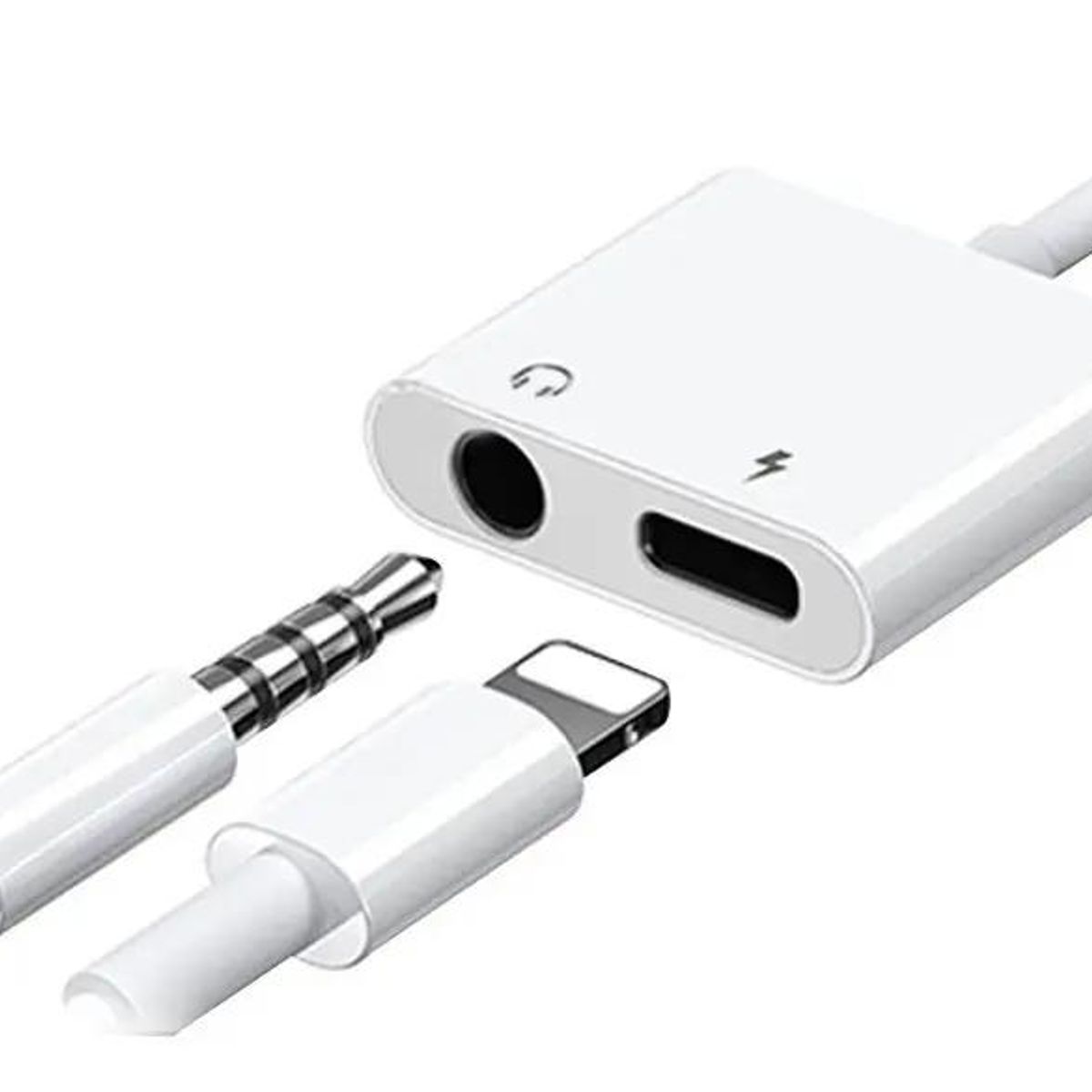 GENERICO - Adaptador Lightning a Jack 3.5mm para iPhone