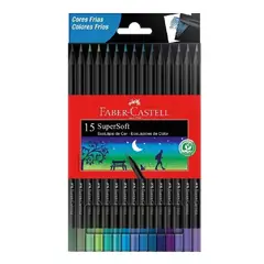 FABER-CASTELL - Ecolápices Supersoft Colores Fríos X15