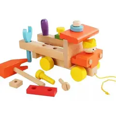 GENERICO - Camión de Construcción de Madera para Niños