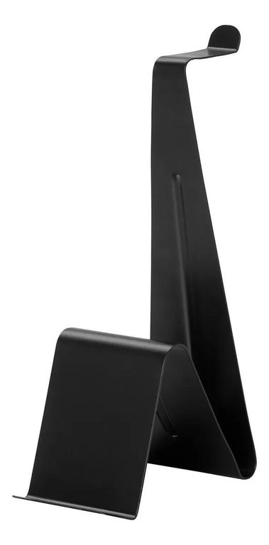 GENERICO Soporte de acero negro para tablet y audífonos
