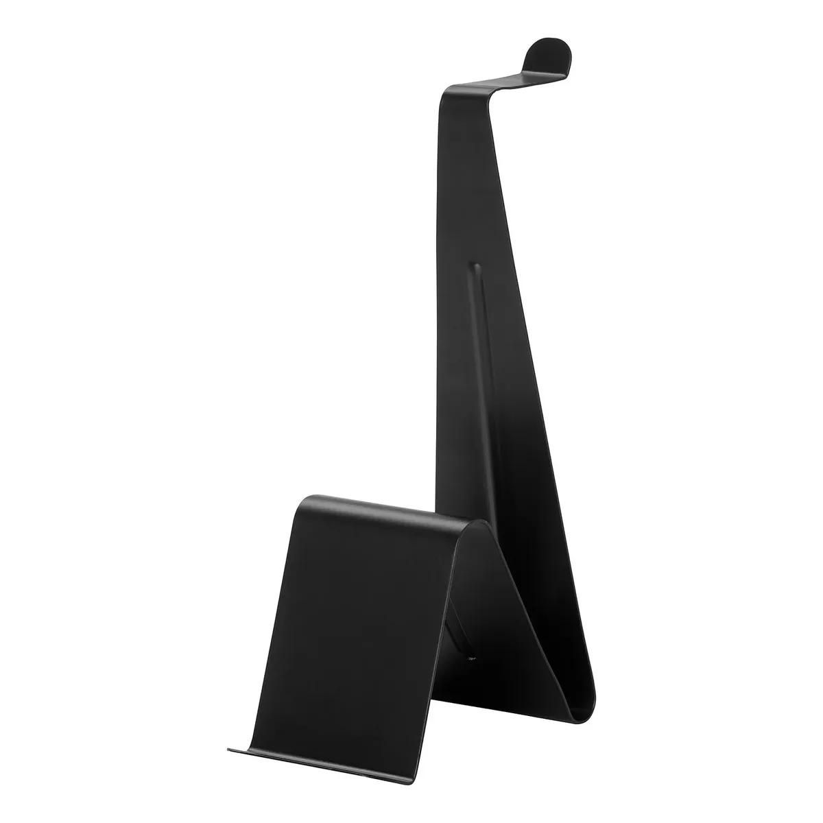 GENERICO - Soporte de acero negro para tablet y audífonos