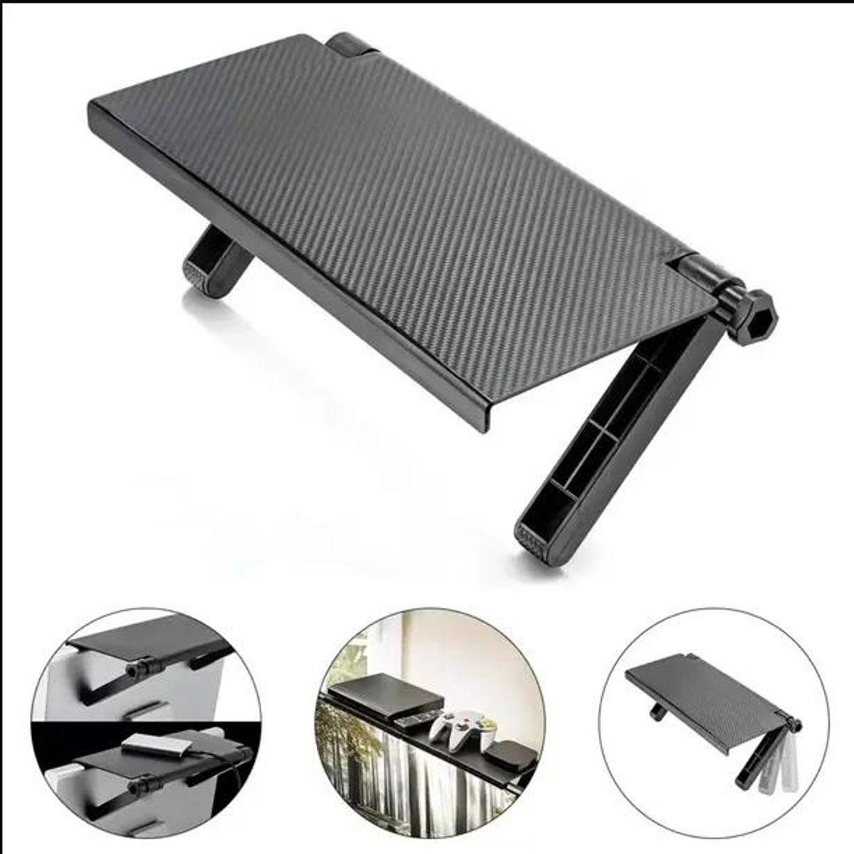 GENERICO - Repisa Estante Pared Ajustable y Plegable para TV