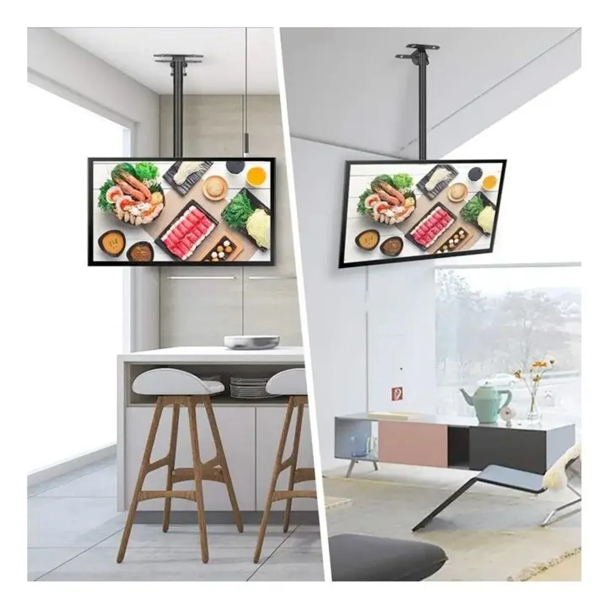 GENERICO - Soporte de techo para TV de 26 a 60 pulgadas hasta 45kg