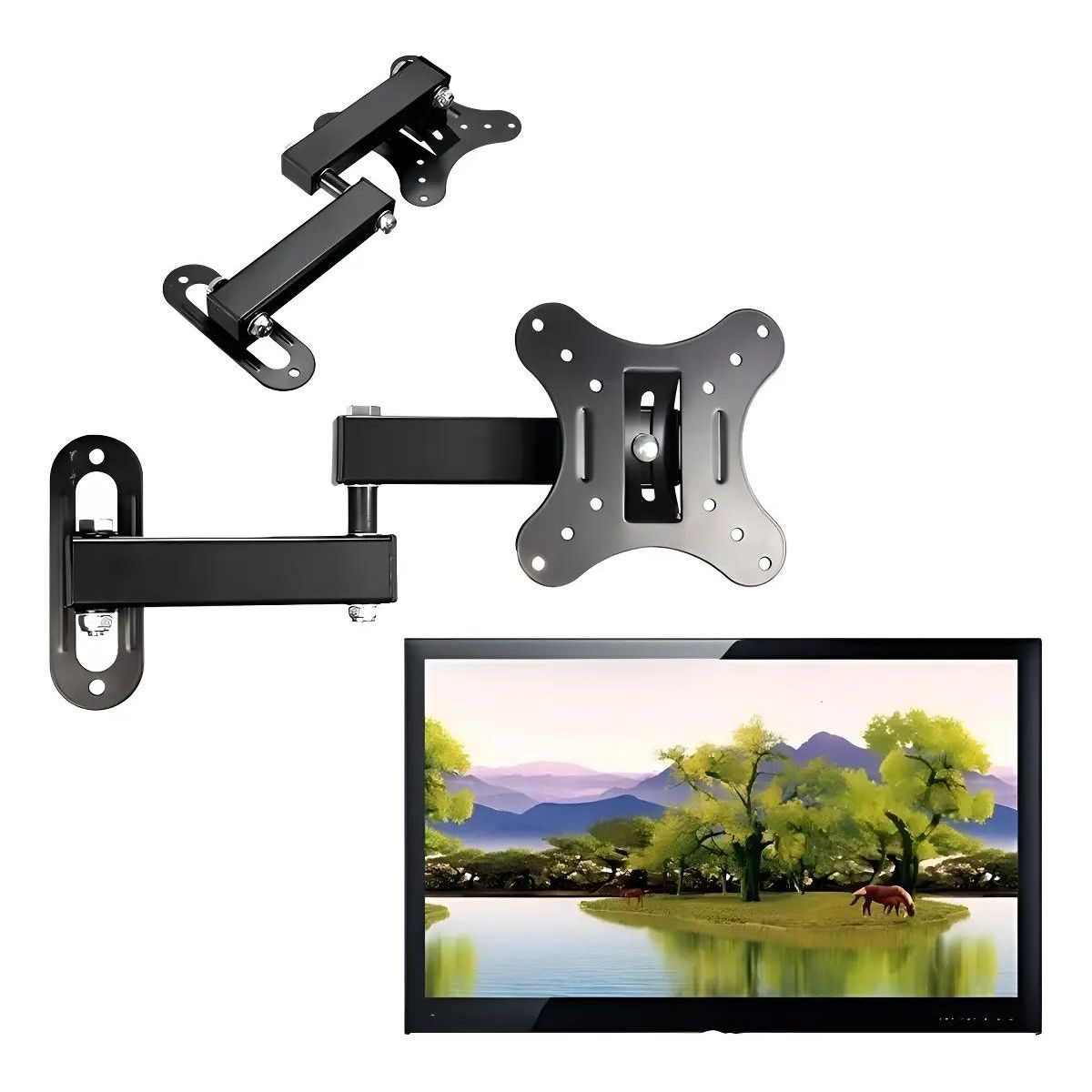 GENERICO - Soporte de Pared Giratorio para TV LED y LCD 10"