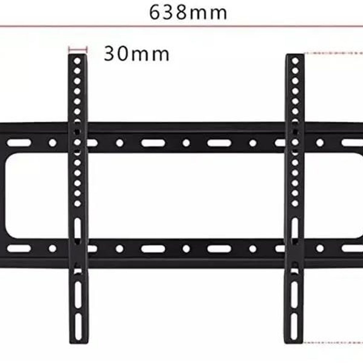 GENERICO - Soporte fijo para TV de 40 a 80 pulgadas hasta 75 kg