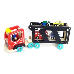 GENERICO - Camión Remolque de Madera para Niños