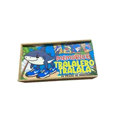 GENERICO - Juego Memorice Tralalero Tralalá En Madera Infantil 32 Piezas