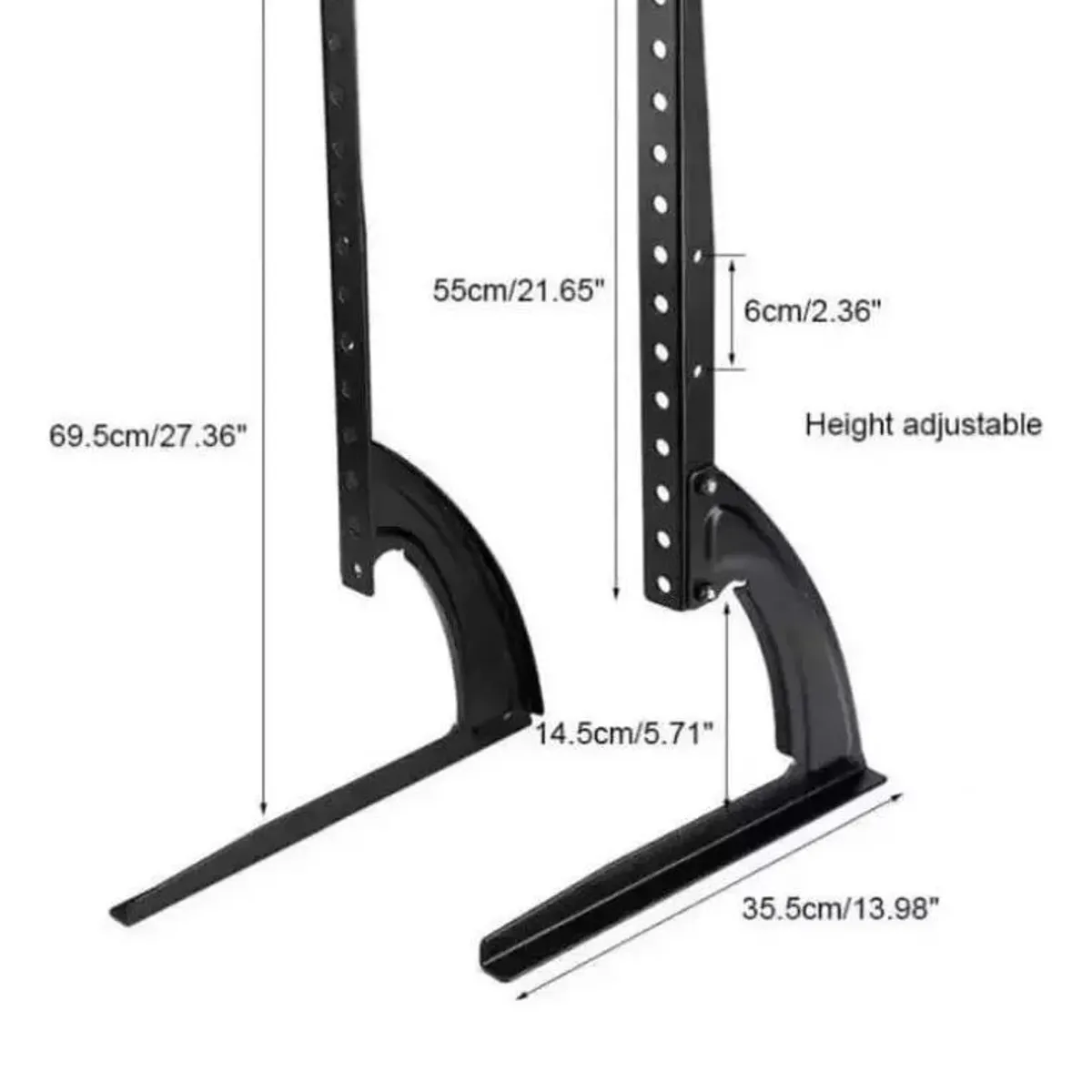 GENERICO - Soporte Base para TV de 37 a 75 Pulgadas Negro