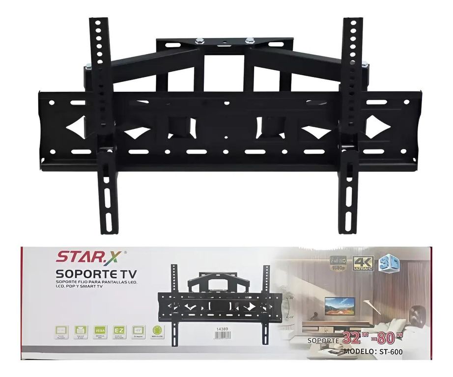 GENERICO Soporte Base Plegable Telescópico para TV 32-80"
