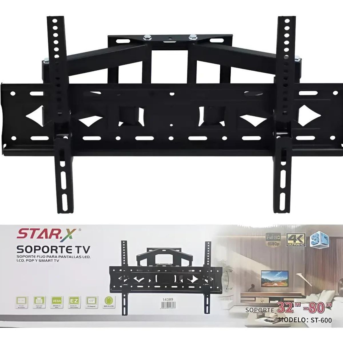 GENERICO - Soporte Base Plegable Telescópico para TV 32-80"