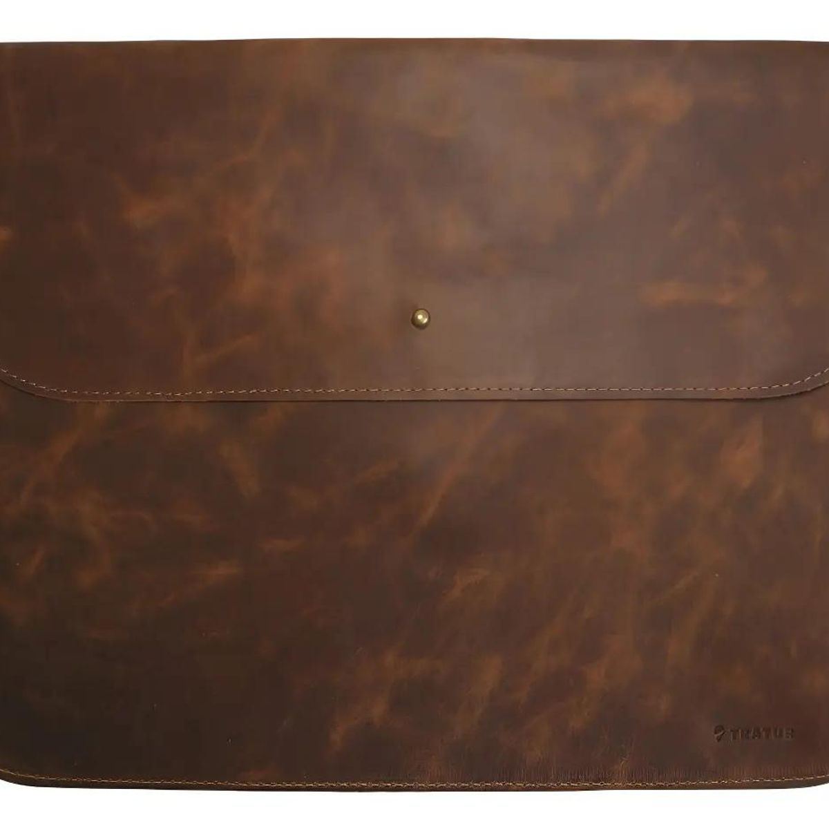 TRATUR - Funda de cuero para notebook elegante y funcional