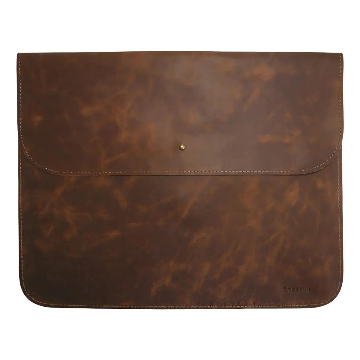 TRATUR - Funda de cuero para notebook elegante y funcional