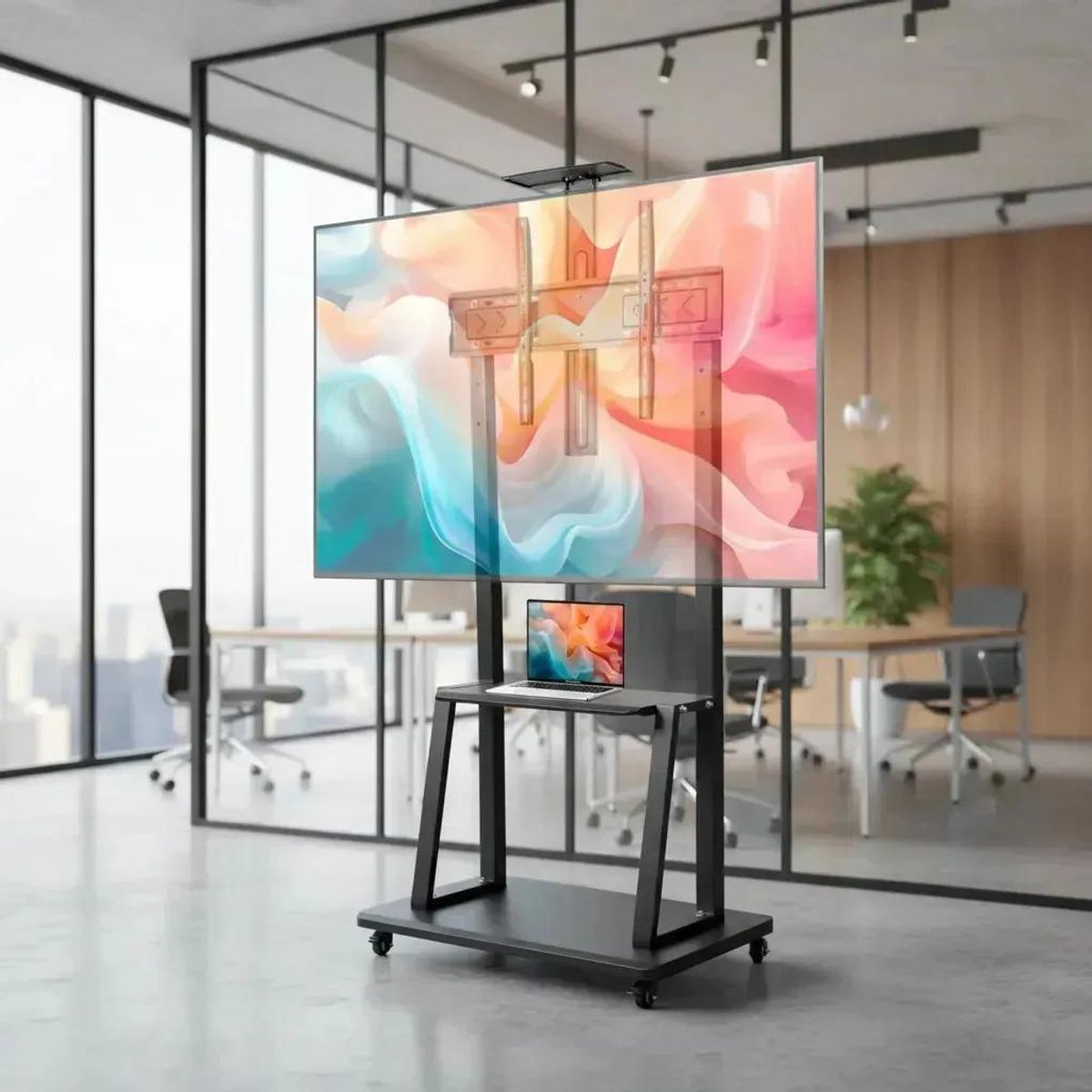 GENERICO - Soporte base con ruedas para TV 32 a 70 pulgadas