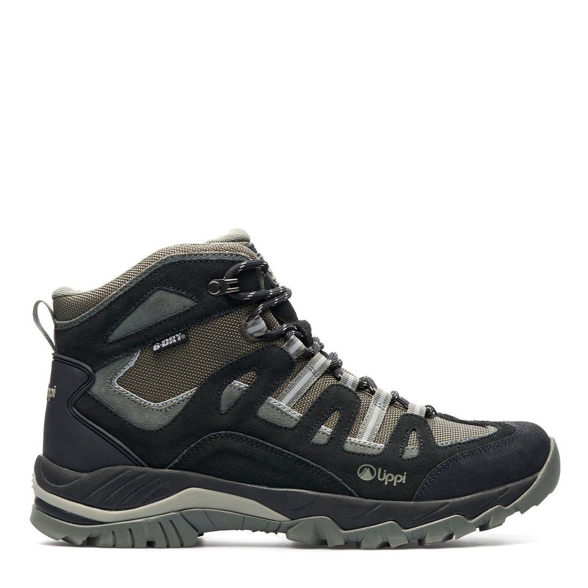 LIPPI - Puelo Cs Hi Marengo Zapatilla Outdoor Hombre Impermeable Negro Lippi
