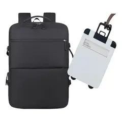 GENERICO - Mochila de 40 litros con puerto USB y marcador de maleta