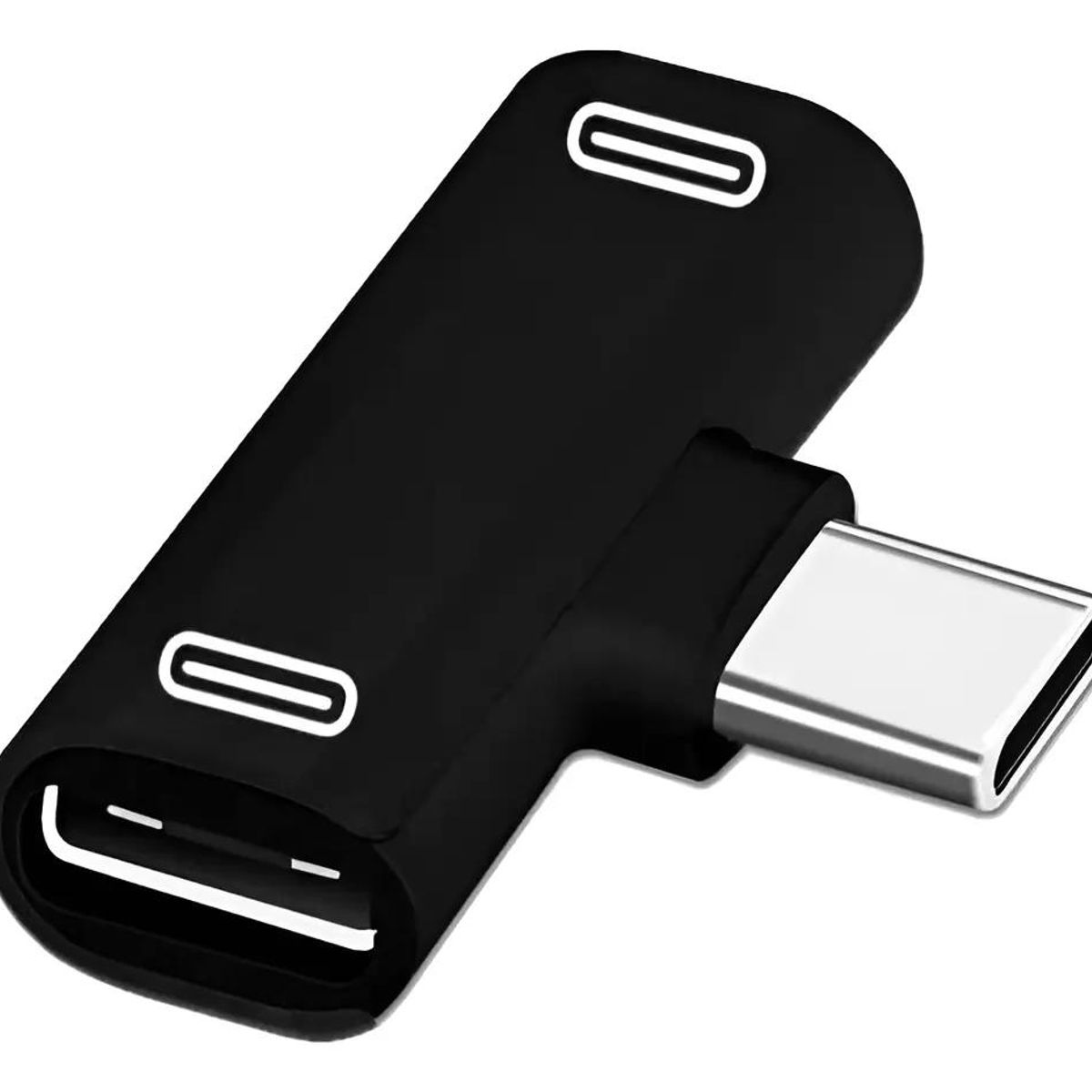 GENERICO - Adaptador Dual Tipo C para Audio y Carga