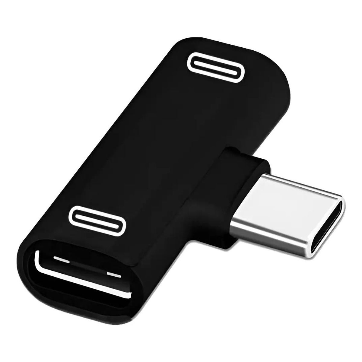GENERICO - Adaptador Dual Tipo C para Audio y Carga