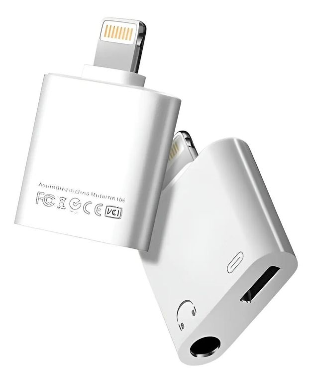 GENERICO Adaptador Splitter Lightning para Carga y Audio iPhone