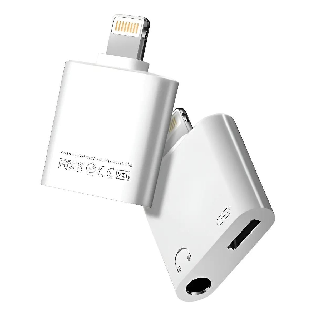 GENERICO - Adaptador Splitter Lightning para Carga y Audio iPhone