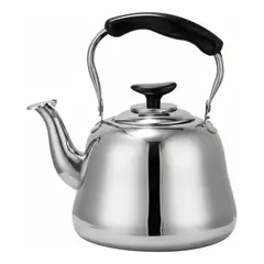 GENERICO - Tetera de acero inoxidable cuello de cisne 4 litros