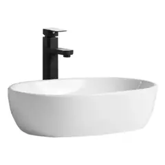 GENERICO - Lavamanos rectangular blanco 47,5x34 cm moderno