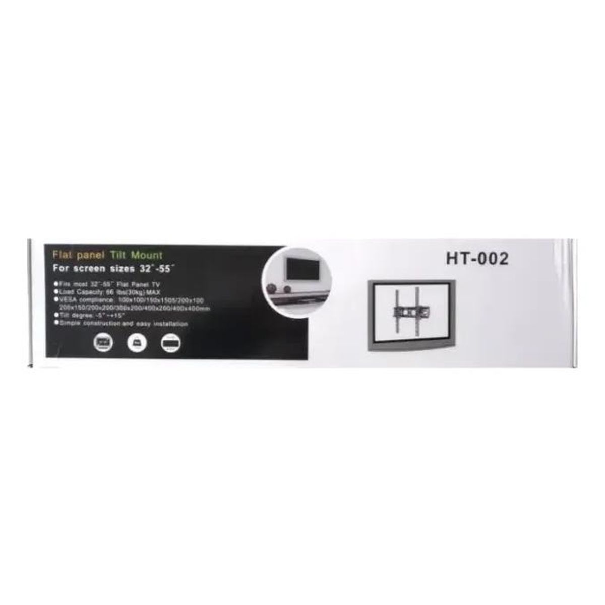 GENERICO - Soporte de Pared Inclinable para Pantallas 32 a 55 Pulg
