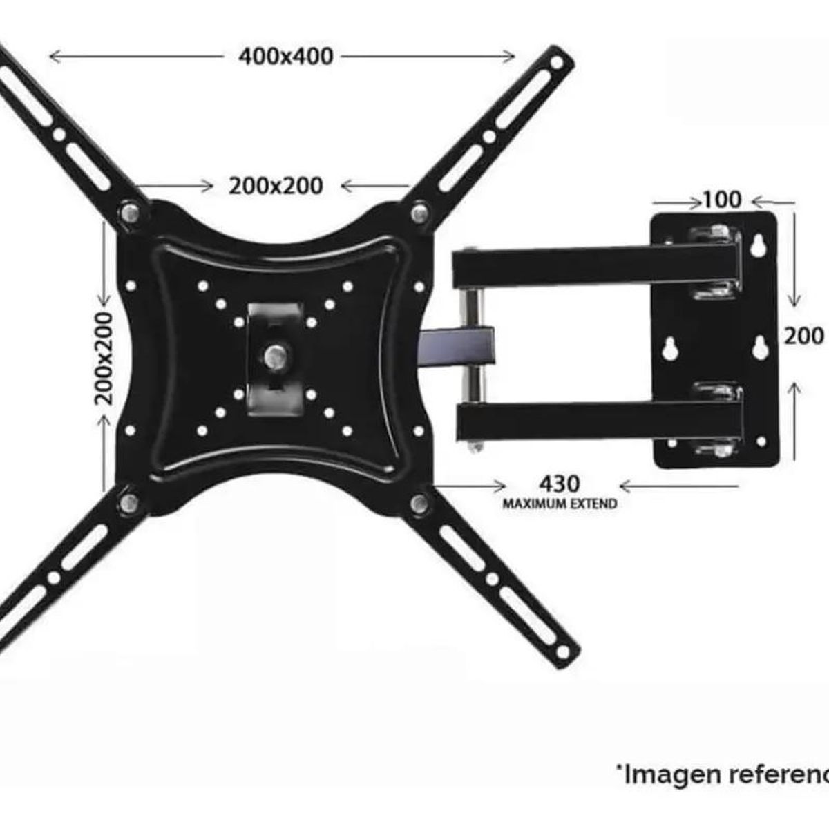 GENERICO - Soporte de techo ajustable para TV 26 a 60 pulgadas