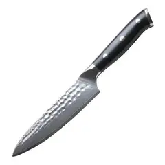 GENERICO - Cuchillo Multiuso 13cm Acero Damasco 67 Capas Mango G10