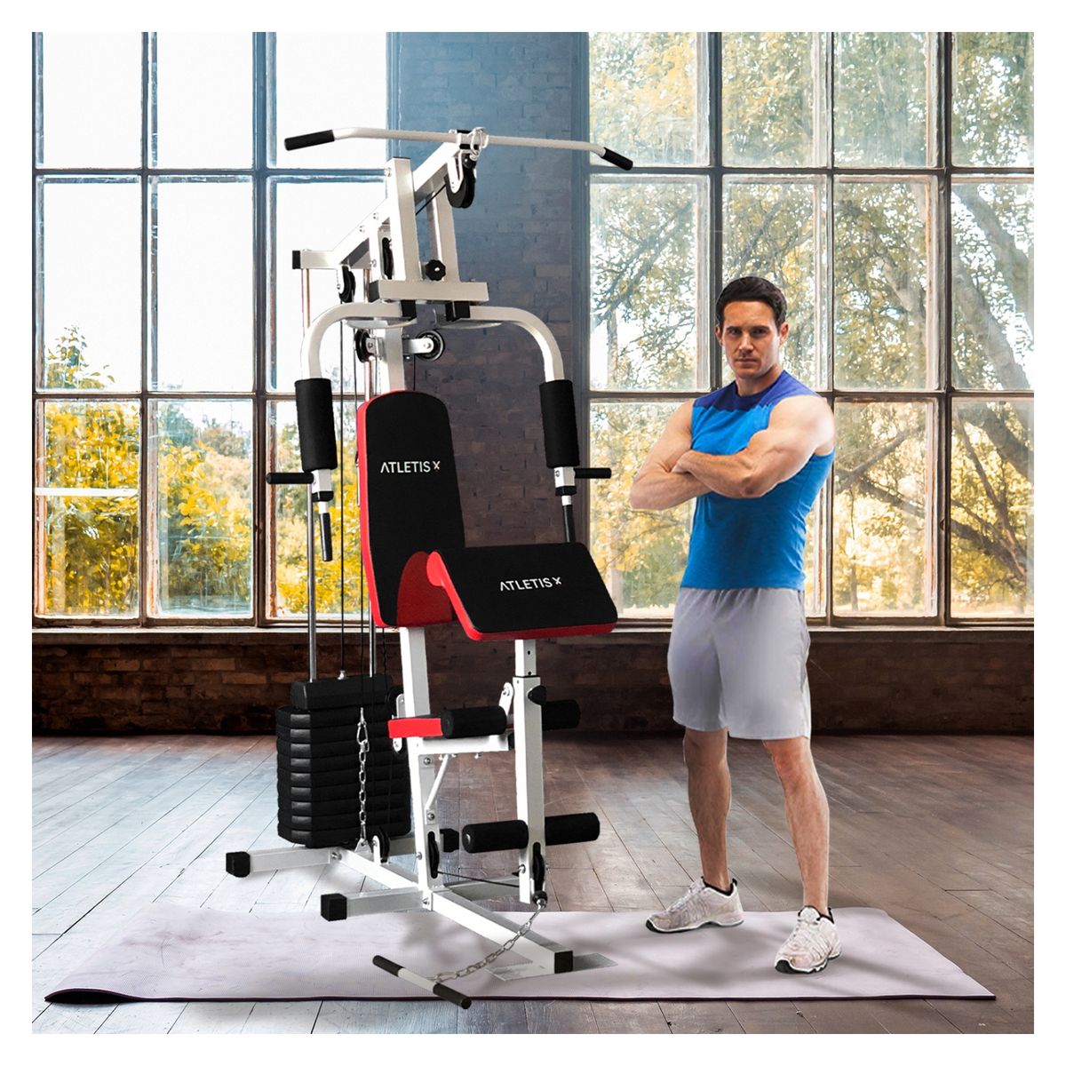 ATLETIS - Home Gym Multifuncional Tf-7001 Gris
