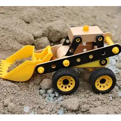 GENERICO - Camión Excavadora de Madera para Niños