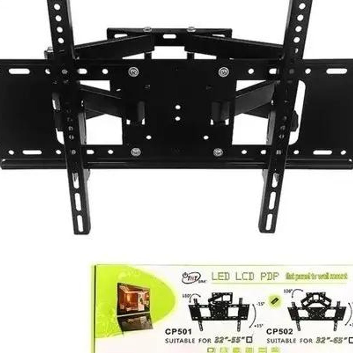 GENERICO - Soporte de TV Doble Brazo para Pantallas 32 a 85 Pulgadas