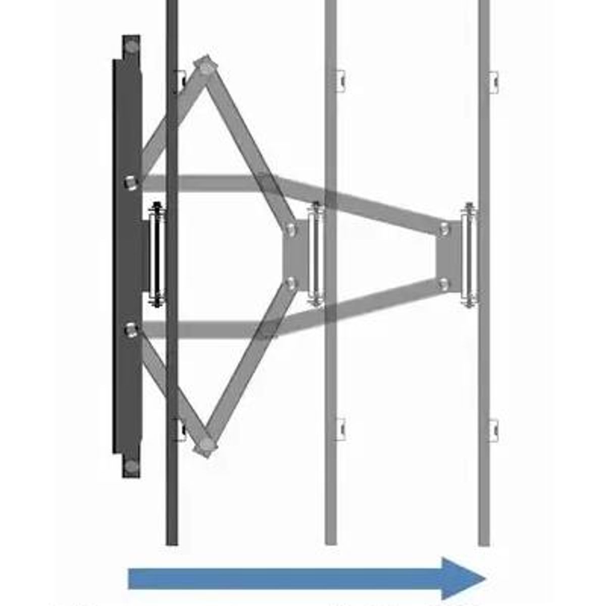 GENERICO - Soporte Doble Brazo para TV 32-70 Pulgadas