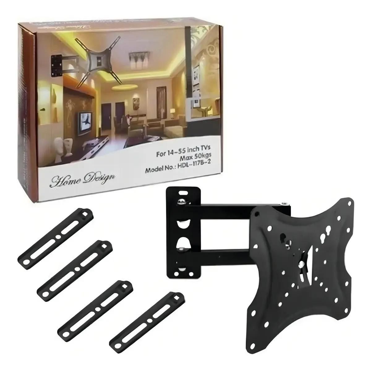 GENERICO - Soporte para TV triple brazo articulado 14 a 42 pulgadas