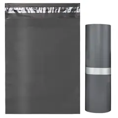 GENERICO - Pack 100 Bolsas Courier 32x43 cm Plásticas Resistente, Segura y Práctica Gris