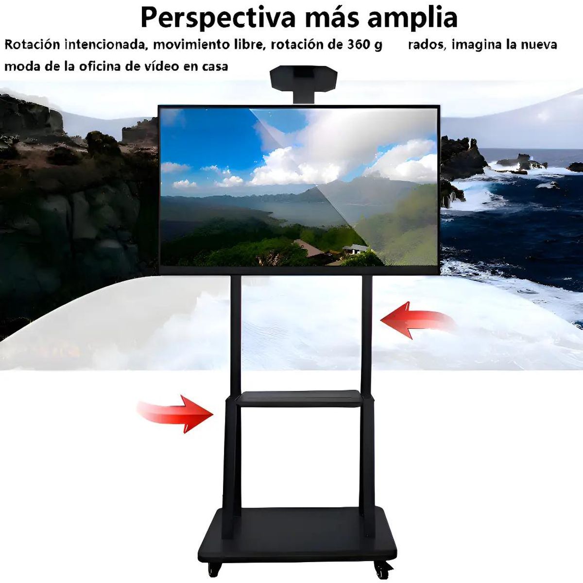 GENERICO - Soporte móvil para TV de 32 a 70 pulgadas con ruedas