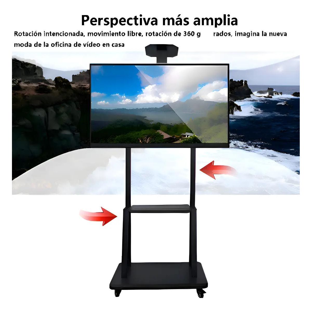 GENERICO - Soporte móvil para TV de 32 a 70 pulgadas con ruedas