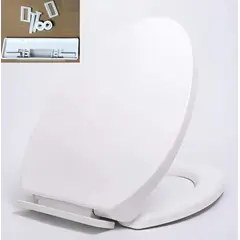 GENERICO - Tapa WC cierre lento asiento y tapa elongado moderno