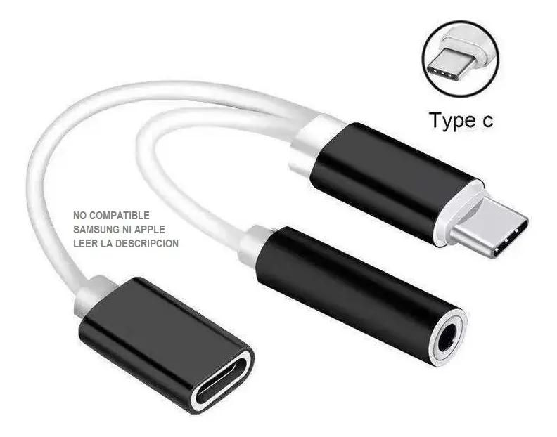 GENERICO Adaptador Tipo C para Audífonos y Carga