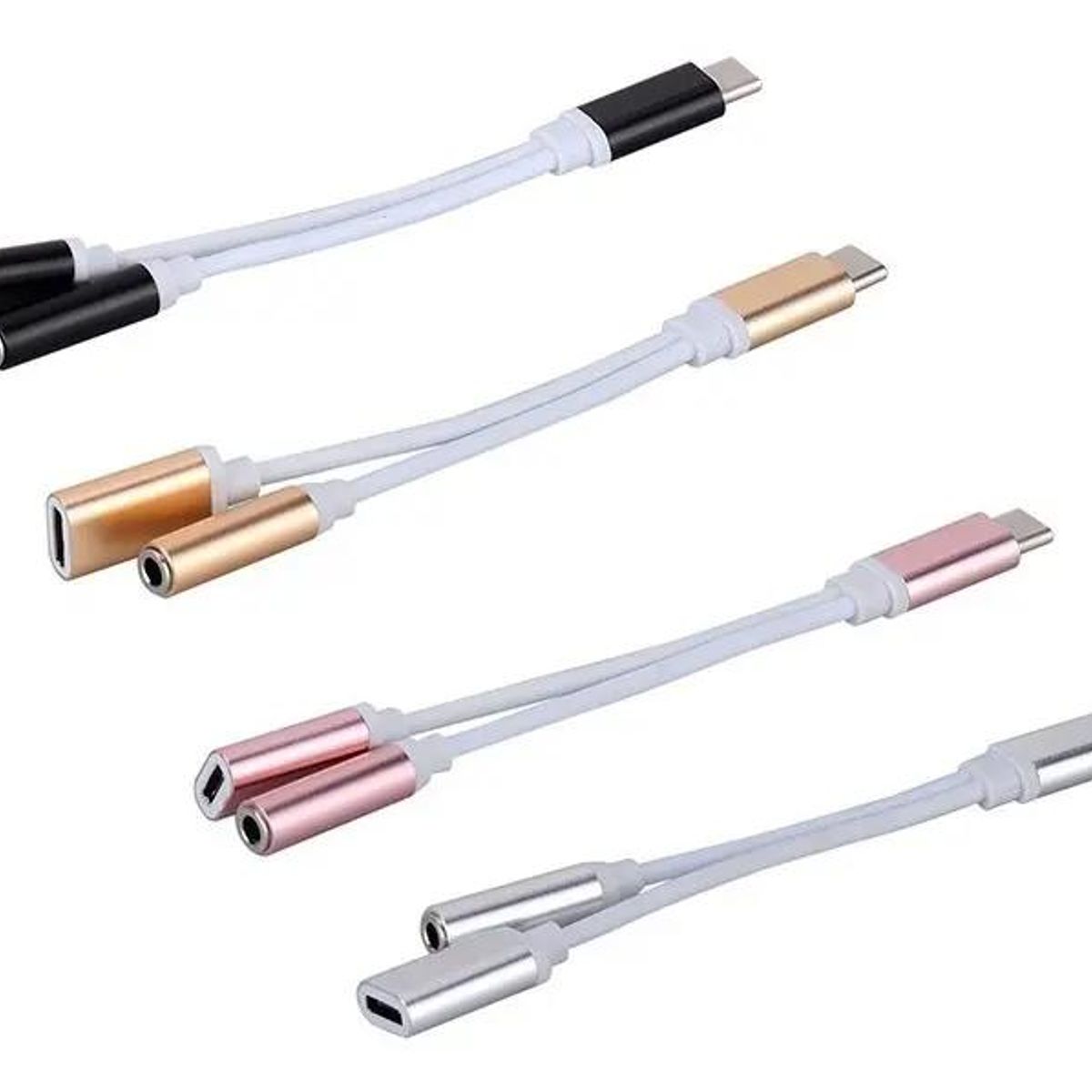 GENERICO - Adaptador Tipo C para Audífonos y Carga