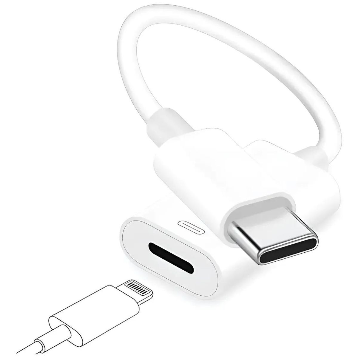 GENERICO - Adaptador USB Tipo C a Audífonos para Macbook iPad iPhone