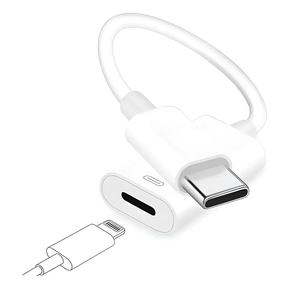 GENERICO - Adaptador USB Tipo C a Audífonos para Macbook iPad iPhone
